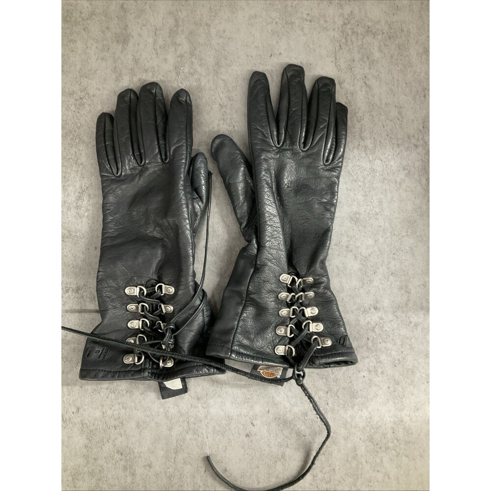 Harley Davidson leather gloves women large